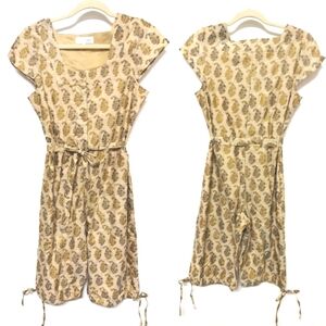 NWOT Future State Tan Jumpsuit with Gold Detailing, Size XS/S, (Size 2/3)